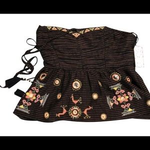 Free People Halter Top New With Tags Black XS